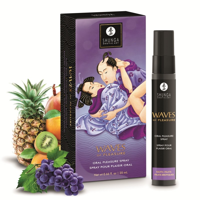 Shunga Waves Spray Para Sexo oral Frutas Exóticas 20 ml