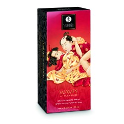 Shunga Waves Spray Para Sexo oral Fresas Champagne 20 ml