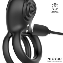 Intoyou Konny Anillo Conejito vibrador con doble motor y mando