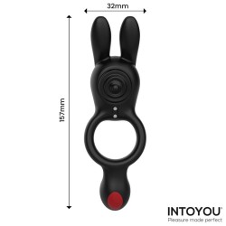 Intoyou Konny Anillo Conejito vibrador con doble motor y mando