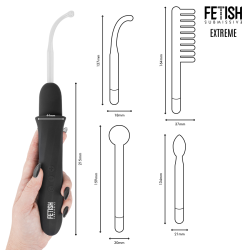 Fetish Wand Electroestimulación 4 cabezales Recargable