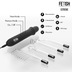 Fetish Wand Electroestimulación 4 cabezales Recargable