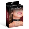 Cinderella Choker Collar Negro Anillo