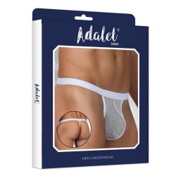 Adalet Man Titan Tanga Rejilla Blanco Talla Única