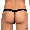 Adalet Man Titan Tanga Rejilla Negro Talla Única
