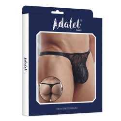 Adalet Man Luca Tanga de encaje Negro S/M