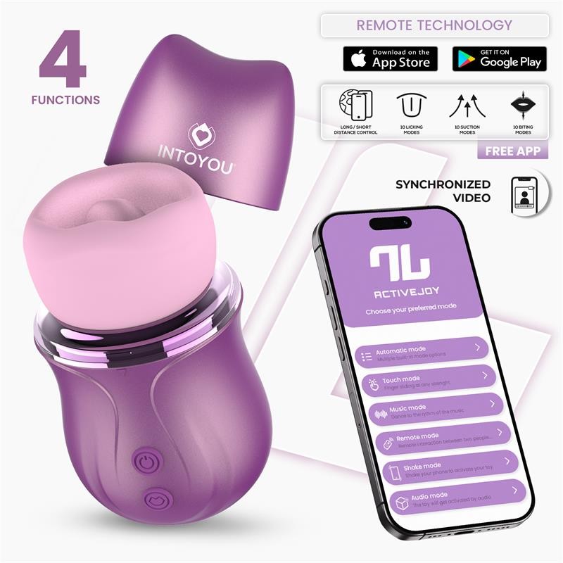 IntoYou Suvi Mimi Boca con lengua, mordida y succión APP USB