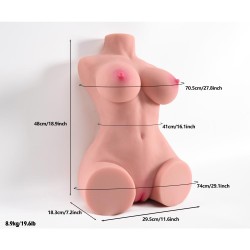 Torso Vagina y Ano 9kg Zoe