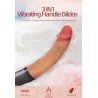 Pene Vibrador, sube y baja y calor 23'50 cm USB
