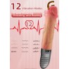 Pene Vibrador, sube y baja y calor 23'50 cm USB