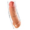 Funda Pene Realística Silicona Líquida S/M 18 cm