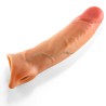 Funda Pene Realística Silicona Líquida S/M 18 cm
