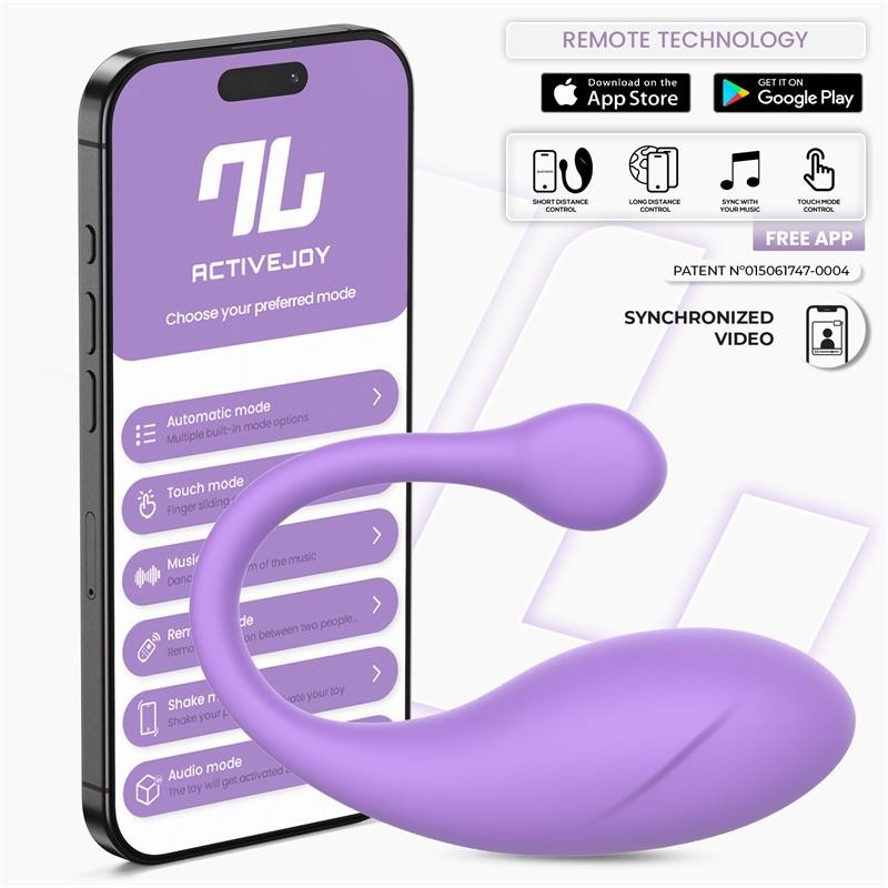 Vibrador Huevo Bulby con APP Lila