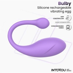 Vibrador Huevo Bulby con APP Lila