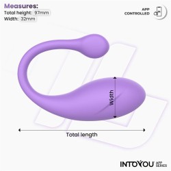 Vibrador Huevo Bulby con APP Lila